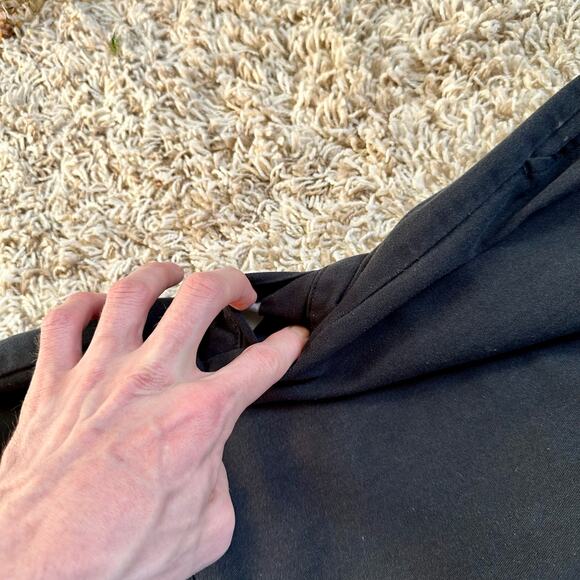 Dickies Black Faded Chino Pants Logo Workwear Mens 34x32 - Picture 6 of 13